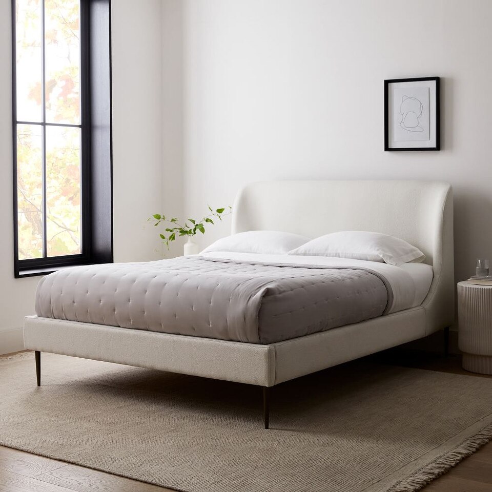 Lana Upholstered Bed west elm United Kingdom